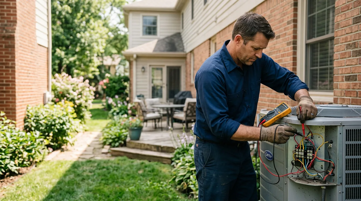 HVAC technician working near Wayne, MI
